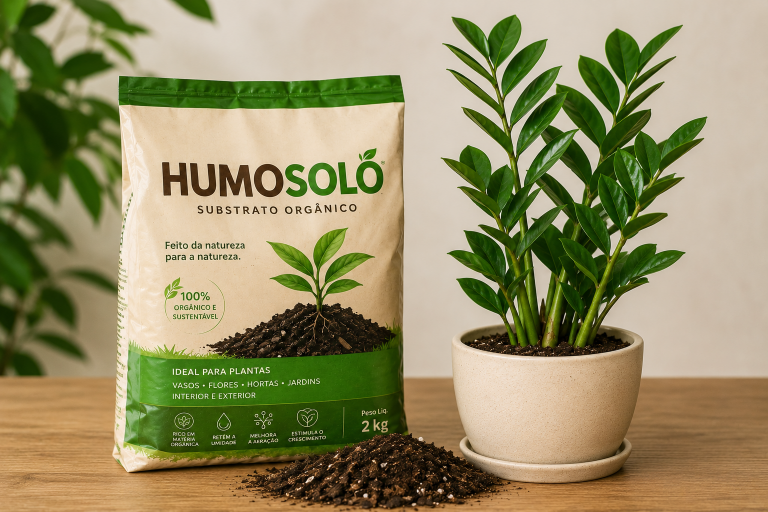 substrato humosolo para plantas